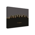 thumbnail image 2 of Michael Tompsett 'Columbus Ohio Skyline Glow II' Canvas Art, 2 of 3