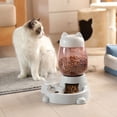 thumbnail image 4 of Xihbxyly Comedero Automático para Mascotas, Dispensador de Comida y Agua de Gran Capacidad, Base Antideslizante, Fácil de Limpiar, Diseño Dividido, Botella de Agua Universal, Ideal para Viajes, 528 M, 4 of 6