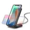 thumbnail image 7 of Wireless Charger 15W Foldable - 5.9x2.83x0.98in, Fast Wireless Charging Stand Double Coil Desktop Charger with Phone Holder for Smart Phones, 7 of 7