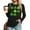 Z04 Gray, variant on Erwazi St Patricks Day Women Long Sleeve T-Shirts Crewneck Clover Print Cute Tee Tops