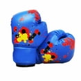 thumbnail image 4 of Wosthever Guante de boxeo para niños Dido, saco de boxeo deportivo de cuero PU, guantes de entrenamiento, guante de combate para niños Boxeo Azul, 4 of 6