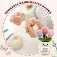 thumbnail image 3 of Gifts for Mom - Cute Christmas, Mothers Day, Birthday Gifts for Moms - Emotional Positive Support Crochet Flower Plush - Knitted Positive Tulip Flowers Crochet Doll, 3 of 7