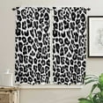 thumbnail image 3 of Leopard Skin Texture Small Curtain Rod Pocket Short Curtains Half Drapes Partition Cabinet Door Window Curtains Home Decor, 3 of 6