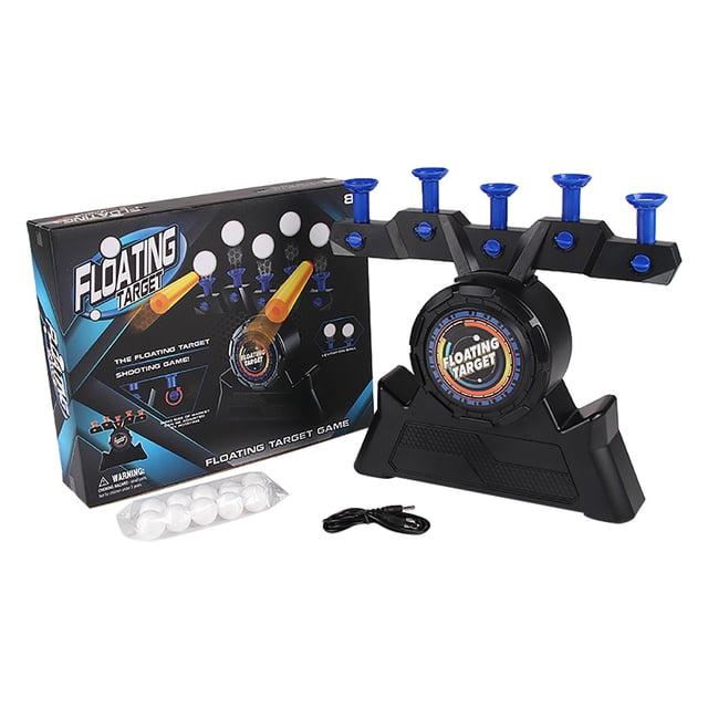 Motorized Hoverball Target Shooting Game - Floating Dartboard with Foam Balls for Indoor Active Play, Fun Target Practice Toy for Safe Family Entertainment And Skill Building