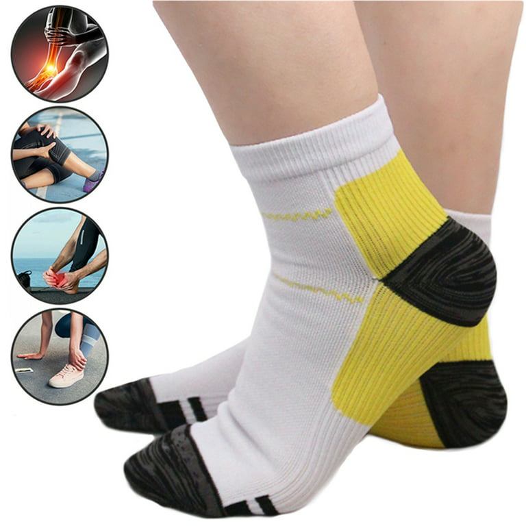 1Pair Men Women Ankle Compression Sleeve Toeless Socks for Plantar  Fasciitis, Foot & Arch Support Injury Recovery Joint Pain - AliExpress