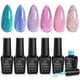 thumbnail image 1 of Esmalte de uñas en gel con purpurina con forma de escarabajos, 6 colores, remoja los rayos UV, 1 of 7