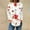 #337-White, variant on Craaazy Tshirts Shirts for Women Vintage Floral Printed Non Positioning Printed Long Sleeve Blouses Gifts