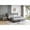 QUEEN-Light gray, variant on Bed Frame,Upholstered Platform Bed with Wingback Headboard,Retro Simple Style Platform Bed,No Box Spring Needed,Easy Assembly,Wood Slats Support,Full/Queen/King