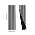 thumbnail image 3 of Blackout Curtains - Thermal Insulated, Rod Pocket, 83x52 Inches, 3 of 6