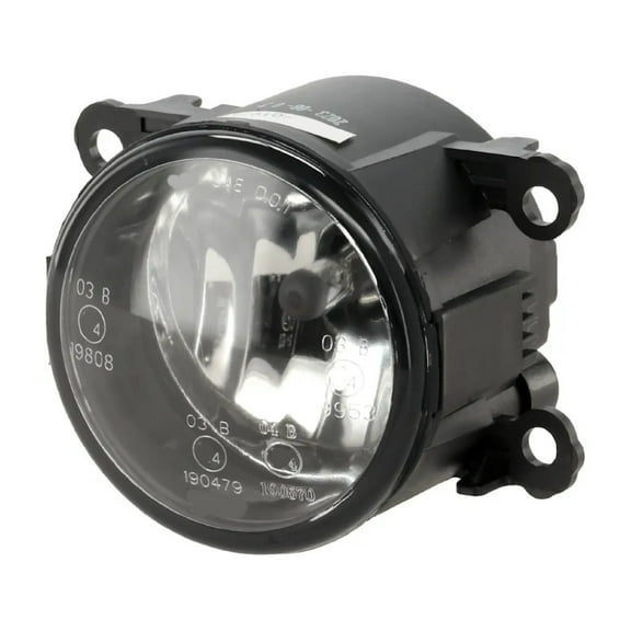 KarParts360 For Lincoln LS 2005 2006 Fog Light Driver OR Passenger Side | Single Piece | CAPA | Clear Lens | Chrome | Round-Shaped | Reflector Type | With Bulbs | FO2592217, FO2592217C | 4F9Z15200AA
