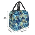 thumbnail image 3 of Fotbe Hawaiian Style Bolsa Térmica con Estampado y Forro de Aluminio Grueso Bolsa de Almuerzo con Bolsillo Frontal para Hombres y Mujeres, Ideal para Trabajo, Escuela, 3 of 8