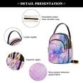 thumbnail image 4 of FORMRS Crossbody Bag for Women Quilted Travel Shoulder Cell Phone Purse with Chain Strap Handbag, Pastel Pink Marble Pattern, 4 of 7