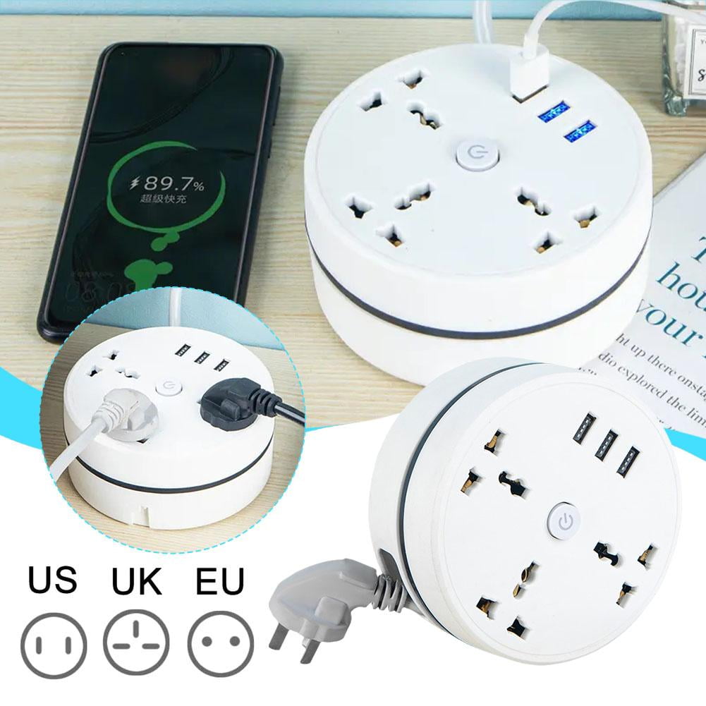 Universal Power Strip Power Strip Plug USB Socket Extension Socket 2500W 10A) G9O4