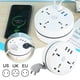 thumbnail image 4 of TQEHS Regleta de alimentación universal, enchufe de regleta, toma de corriente USB, 2500 W, 10 A, T4S4, 4 of 5