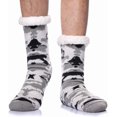 thumbnail image 1 of Men's Winter Thermal Fleece Lining Knit Slipper Socks Christmas Non Slip Socks, 1 of 6