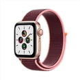thumbnail image 1 of Apple Watch SE (GPS + Cellular, 40mm) - Gold Aluminum Case with Plum Sport Loop, 1 of 5