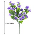 thumbnail image 3 of 5-branch Artificial Flower Grass Bouquet Simulation Floral Decor Home Table Centerpiece Fake Flower  Purple, 3 of 7