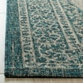 thumbnail image 2 of SAFAVIEH Courtyard Avi Traditional Indoor/Outdoor Area Rug, 2'7" x 5', Light Grey/Teal, 2 of 6
