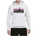 thumbnail image 2 of Wild Bobby Cheerleader Silhouette Girl Sports Unisex Graphic Hoodie Sweatshirt, White, Medium, 2 of 5