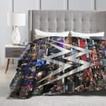 thumbnail image 5 of Fighting Photo Collage Throw Ultra Soft Fleece Blankets Luxury Plush Cozy Flannel Lightweight Blanket for Bed,Sofa Suitable for All Seas 60"X50", 5 of 5