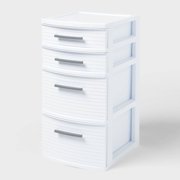 4 Drawer Medium Tower White -