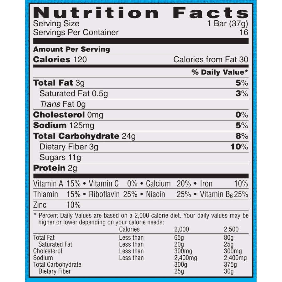 Nutri Grain Bar Nutrition Facts Strawberry – Blog Dandk