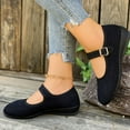 thumbnail image 5 of Miluxas Women's Flats Mary Jane Ballet Flats Comfortable Casual Walking Dressy office Slip-on Shoes with Adjustable Straps Black 6.5(38), 5 of 9