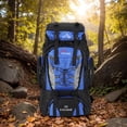 thumbnail image 3 of Yucurem Fishing Backpack 80L Climbing Backpack Large Capacity Hiking Backpack Travel Accessories (Blue), 3 of 7