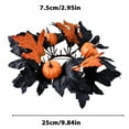 thumbnail image 3 of Guozer Candle Rings For Pillars 1PCS Mini Fall Wreath Table Centerpieces For Dining Room Fall Decorations Indoor Candle Holders Decorative Wreath, 3 of 7