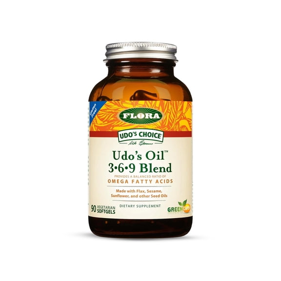 Flora - Udo's Choice Udo's Oil 3-6-9 Blend - 90 Capsules Formerly Udo's Choice Oil Blend