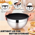 thumbnail image 7 of Walchoice Mixing Bowls with Lid Set of 4, Stainless Steel Nesting Metal Bowls for Kitchen Storage, Ideal for Preparing Cooking Serving Freezing, Size 0.7 & 1.2 & 2 & 2.5 QT - Black, 7 of 7