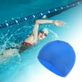 thumbnail image 2 of Unique Bargains 1 Pc Silicone Waterproof Solid Color Swim Cap Lake Blue, 2 of 5