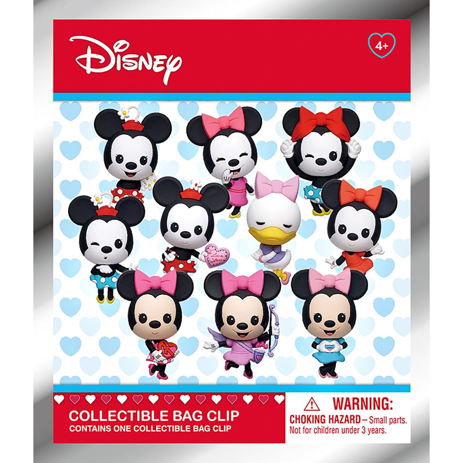 Disney 100 Multi 3D Foam Bag Clip - Cute Mickey Character Toy for