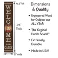 thumbnail image 3 of My Word! Welcome To The Cabin Porch Board Welcome Sign & Porch Leaner for Front Porch Deck Patio or Wall - Indoor Outdoor Farmhouse Rustic Vertical Home Decor 8"x46.5", 3 of 5