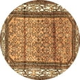 thumbnail image 1 of Ahgly Company Indoor Round Persian Brown Traditional Area Rugs, 5' Round, 1 of 4
