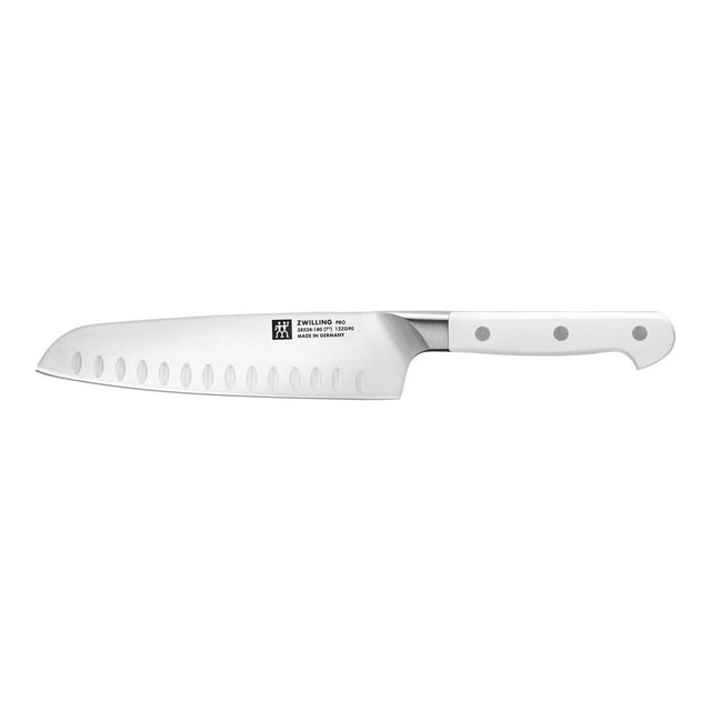 ZWILLING Pro le blanc Santoku de 7 Pouces, blanc