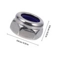 thumbnail image 2 of Moluckfu 100Ud Tuercas Para Maquinaria Y Muebles En Acero Inoxidable Resistente Color Plateado, 2 of 8