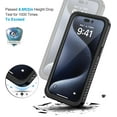 thumbnail image 3 of KOMI Magnetic for iPhone 15 Pro Case, Waterproof Dustproof Cover [Built in Screen Protector] [Compatible with MagSafe], Full Body Heavy Duty Phone Case for iPhone 15 Pro - 6.1” (Black), 3 of 5