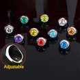 thumbnail image 4 of Collar de cosplay japonés, juego de 10 anillos abiertos de anime con caja, anillos de anime para fanáticos del cosplay, 4 of 9