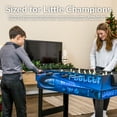thumbnail image 2 of Sunnydaze Multi-Game Table with Billiards, Hockey, Foosball, Ping Pong, Shuffleboard, Chess, Cards, Checkers, Bowling, and Backgammon - Game Time Blue, 2 of 10