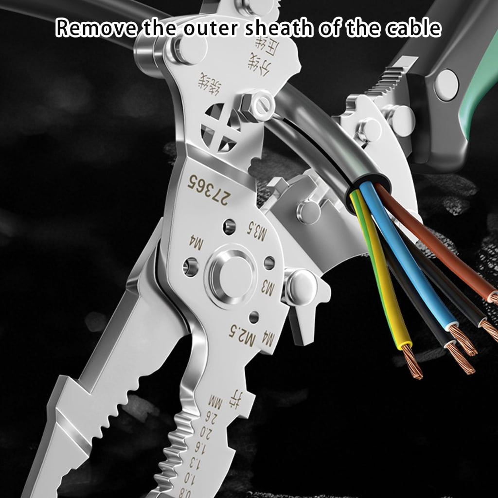 Heavy Duty Chrome Steel Wire Stripper With Voltages Detection And Easy