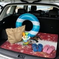 thumbnail image 2 of HUISEFOR Witch Hat Snowman Car Trunk Mat Anti Slip Scratchproof Cargo Mat Rear Trunk Liner Full Protection Vehicle Interior Accessories Suitable for Most Cars SUV, 2 of 7