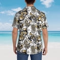 thumbnail image 6 of Goofa Tulips Flowers Hawaiian Shirt for Men, Unisex Summer Beach Casual Short Sleeve Button Down Shirts,Aloha Tropical Floral print shirt-3X-Large, 6 of 9
