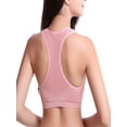 thumbnail image 2 of Women Professional Absorb Sweat Top Sports Bra Mesh breathable Bra Push Up Padded Running Gym Fitness Top, 2 of 3