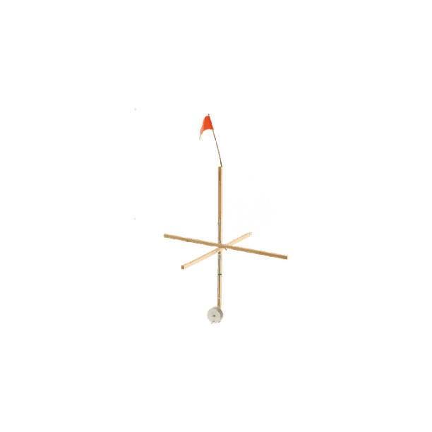 Frabill TipUp Stick Wood, Ice Fishing TieUps, 1720