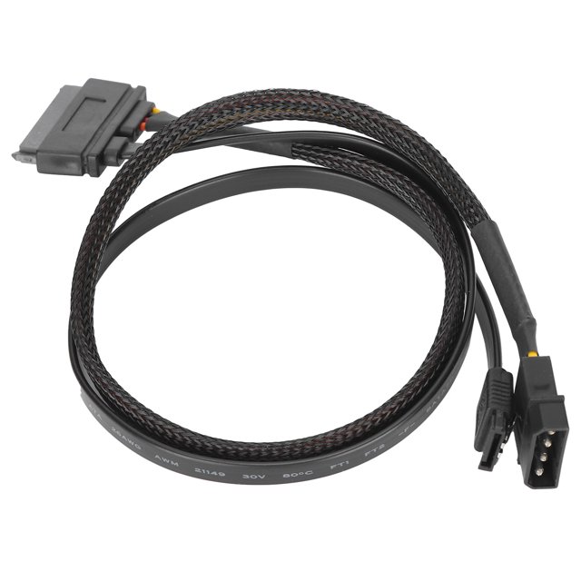 Cable de alimentación de datos de 7 + 15 pines m / f Cable sata30 Cable de extensión de alimentación de datos de 7 + 15 pines de 4 pines macho a hembra 30 para transmisión de ANGGREK Otros