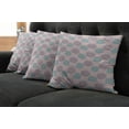 thumbnail image 5 of Ambesonne Floral Throw Pillow Cover 4 Pack, Multi Petal Chrysanthemum, 16", Blue Grey Grey Pink Rose, 5 of 5