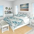 thumbnail image 2 of DESIGN ART Designart 'Great Wave inspiration' Coastal Pattern Bedding Set - Duvet Cover & Shams, 2 of 5