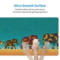 thumbnail image 4 of Rateoe Elephants Print Mouse Pad - Extended Large Gaming Mousepad,Non-Slip Stitched Edge,16x29.5 Inch, 4 of 8
