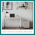 thumbnail image 6 of Space Solutions 18" Deep 2 Drawer Letter Width Mobile Vertical File Cabinet with Accessory Drawer, Silver, 6 of 16